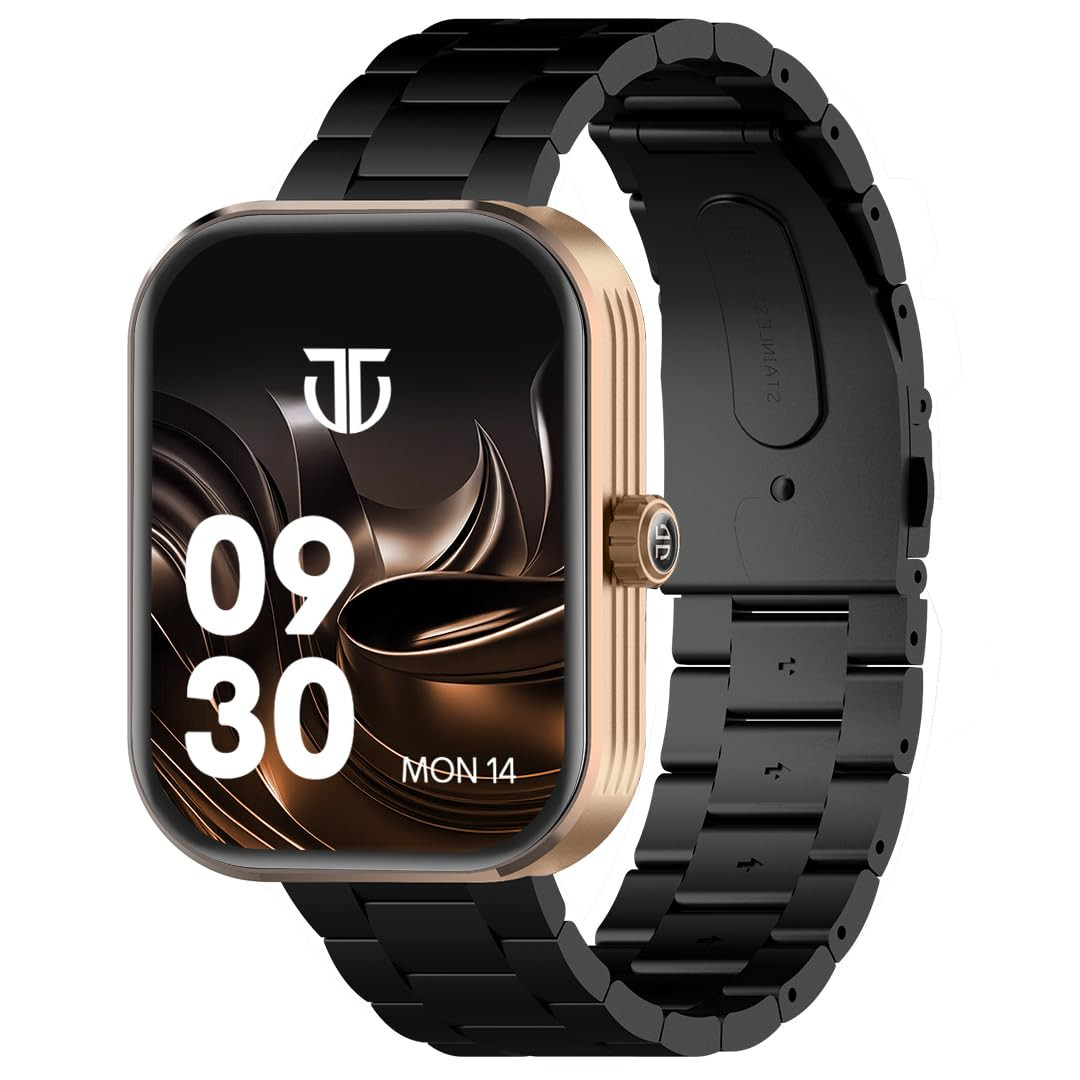 Titan Mirage Premium Fashion Smartwatch196 AMOLED Display with AOD800 NITS Brightness410  502 Pixel ResolutionFunctional CrownSingleSync BT CallingIP68 Metal Strap Extra Silicone Strap