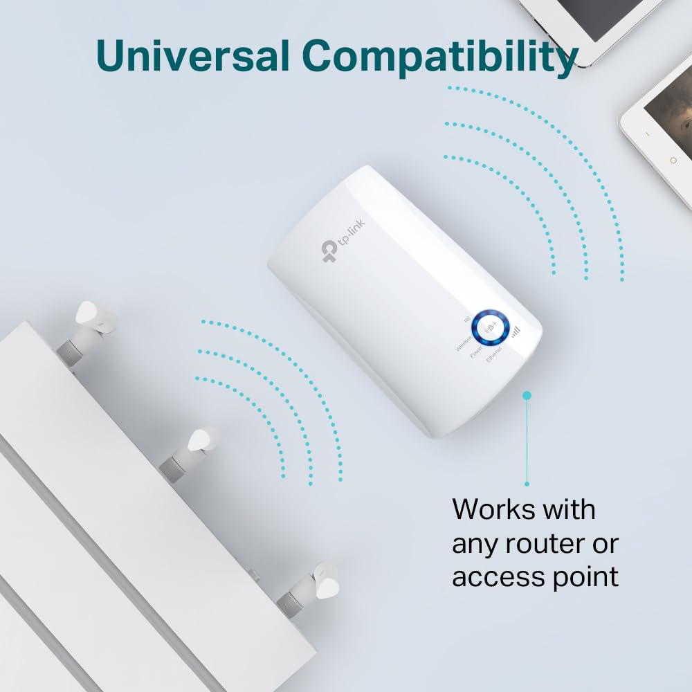 TP-Link TL-WA850RE Single_Band 300Mbps RJ45 Wireless Range