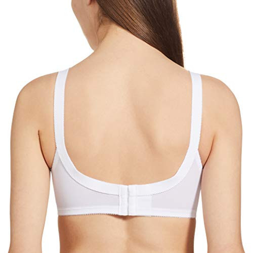 Triumph International Women's Synthetic Non Padded Wire Free Full-Coverage  Bra (20I319 03 C 40/90_White_40C)
