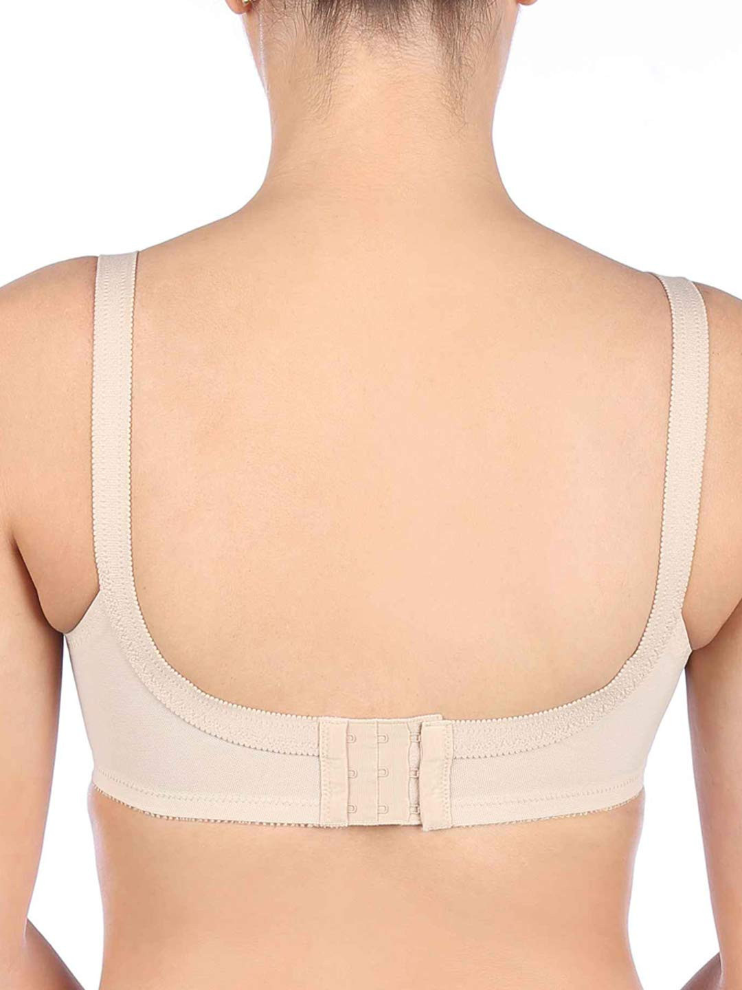 Triumph International Women's Synthetic Wire Free Full Cup Coverage Bra  (20I319_Beige_42G),Size-44E
