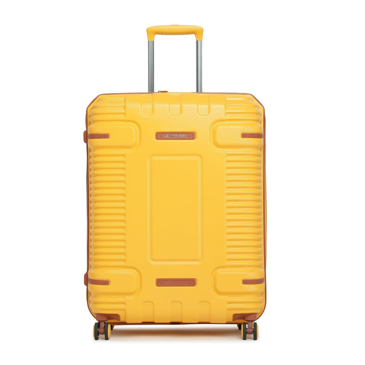 uppercase Ridge Trolley Bag Set Of 3 SML Hardsided Polycarbonate Cabin  Check-In Luggage 8 Wheel Suitcase Tsa Lock  Anti Theft Zippers 2000 Days Warranty Yellow 32 X 54 X 74 Cm Spinner