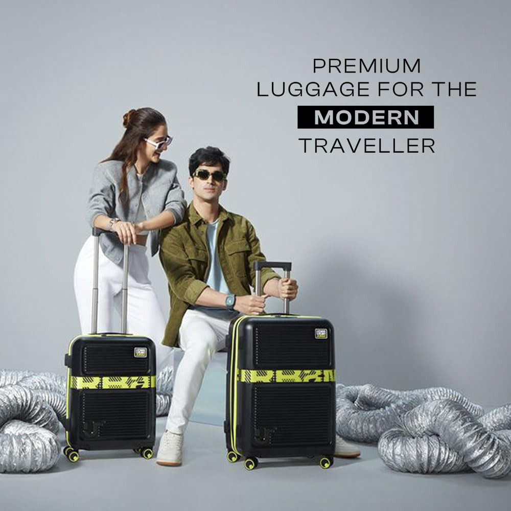 Urban Jungle Premium Trolley Bags for Travel Set of 3 Small Medium  Large Suitcase 55cm 65cm  75cm Cabin and Check-in Luggage with 8 Wheels  TSA Lock - Midnight Glow
