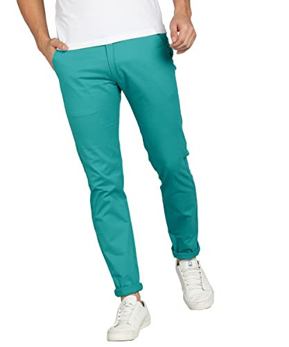 TURQUOISE CLASSIC COTTON PANTS| SKYTICK