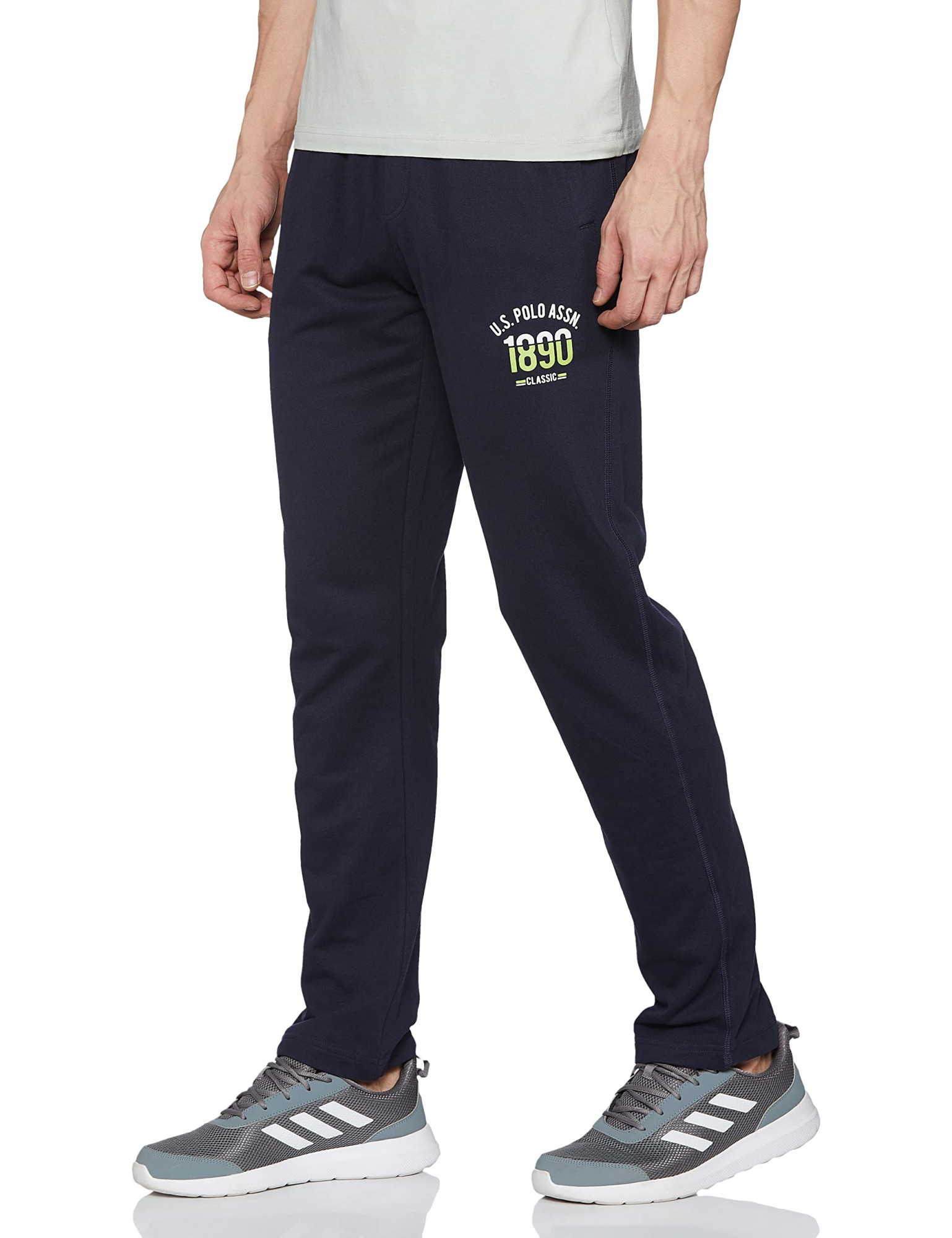 U.S. POLO ASSN. Sweatpants LIGHTWEIGHT joggers grey track pants Navy  stripes L | Clothes design, Navy stripes, Outfit inspo