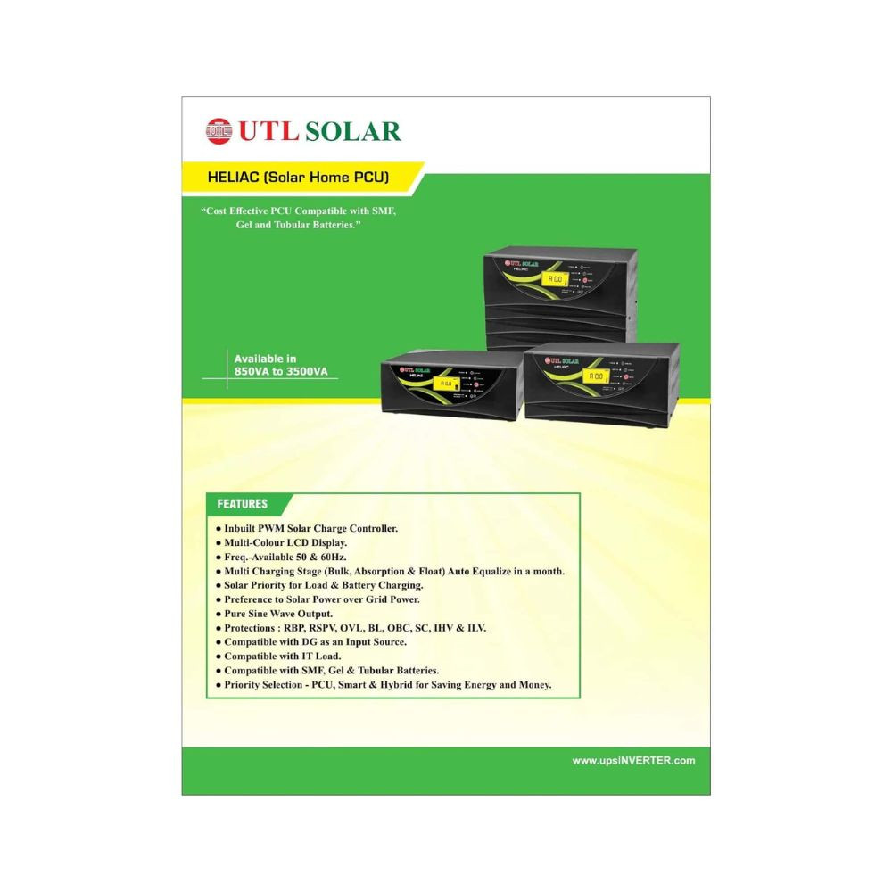 UTL HC 2000 - 50A24V 200012V SOLAR HOME PCU Modified Sine Wave Inverter