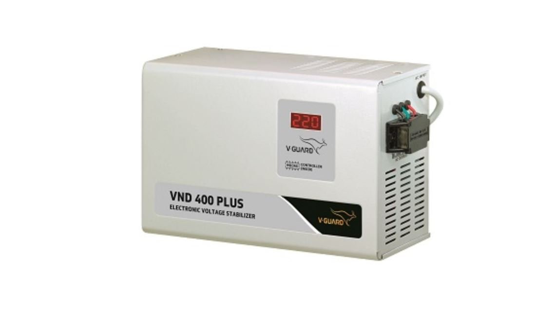 V-Guard VND 400 Plus Voltage Stabilizer Grey