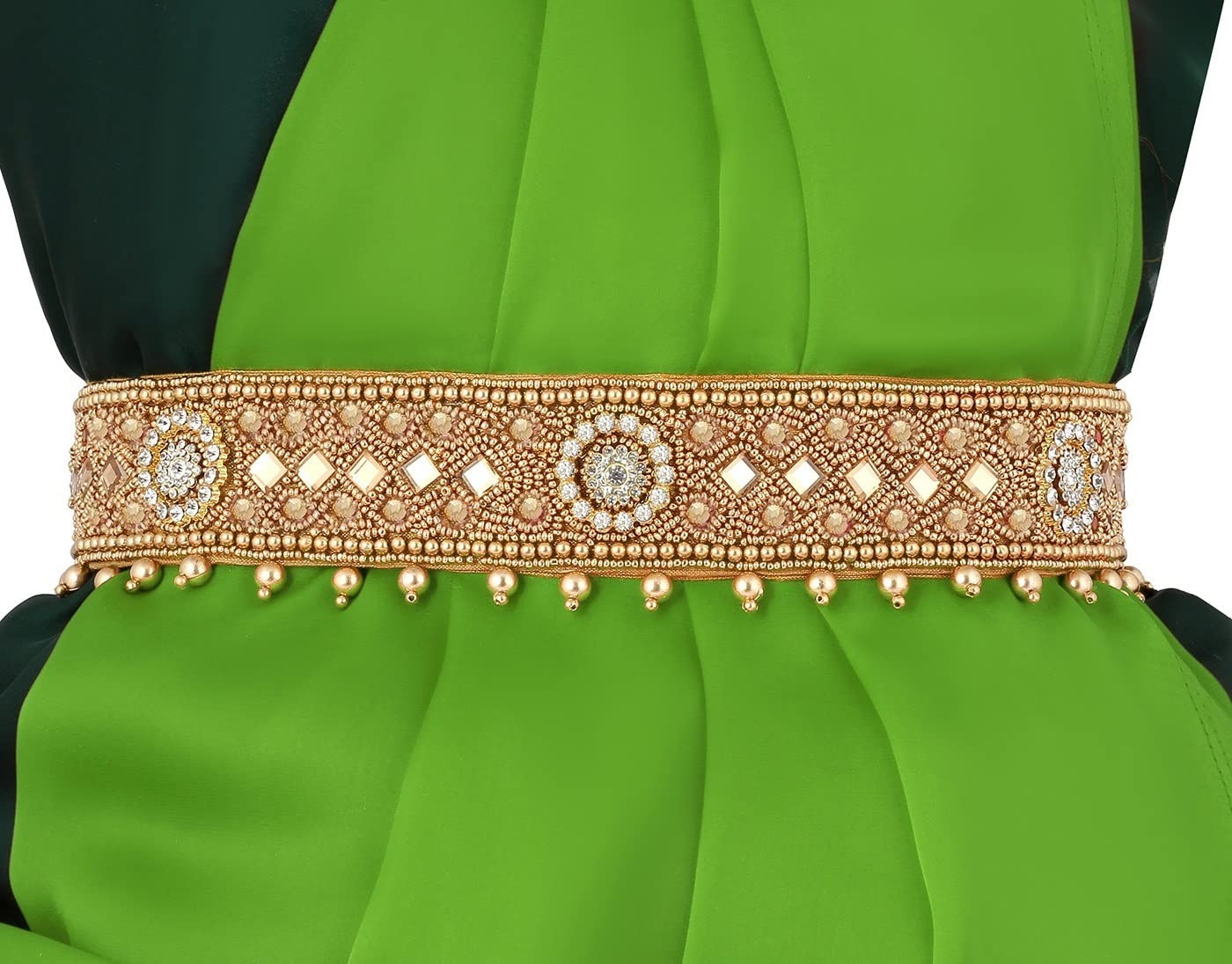 Buy Navratri Kamarpatta/Kamar Chain Kamarband for Women Body Jewellery  Belly Chains Saree Waist Belt South Indian Kamarband Online Gold Waist Belt  for Saree Garba Dandiya Banjara Belt, Metal Non-Precious Metal Online at