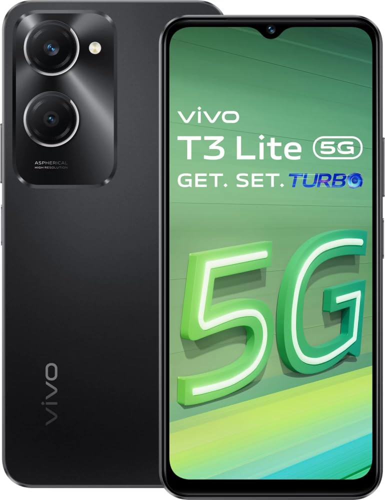 Vivo T3 Lite 5G Smartphone Majestic Black 6GB Ram 128GB Storage