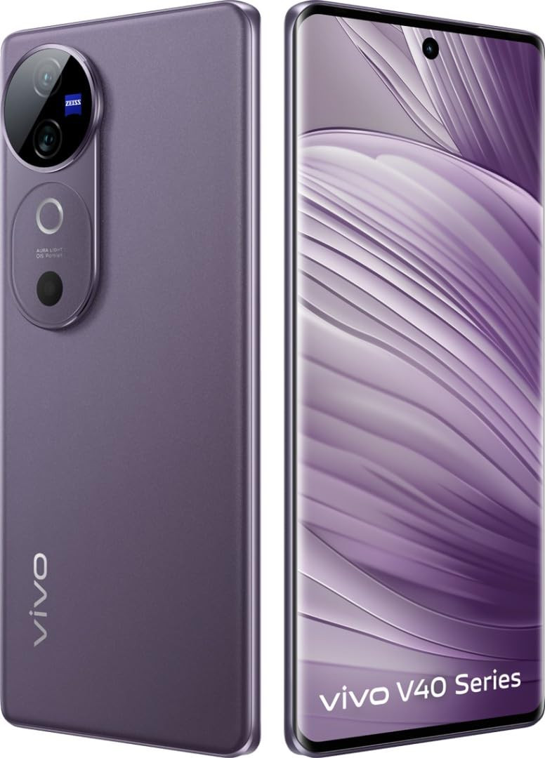 Vivo V40 5G Smartphone Lotus Purple 8GB RAM 128GB Storage