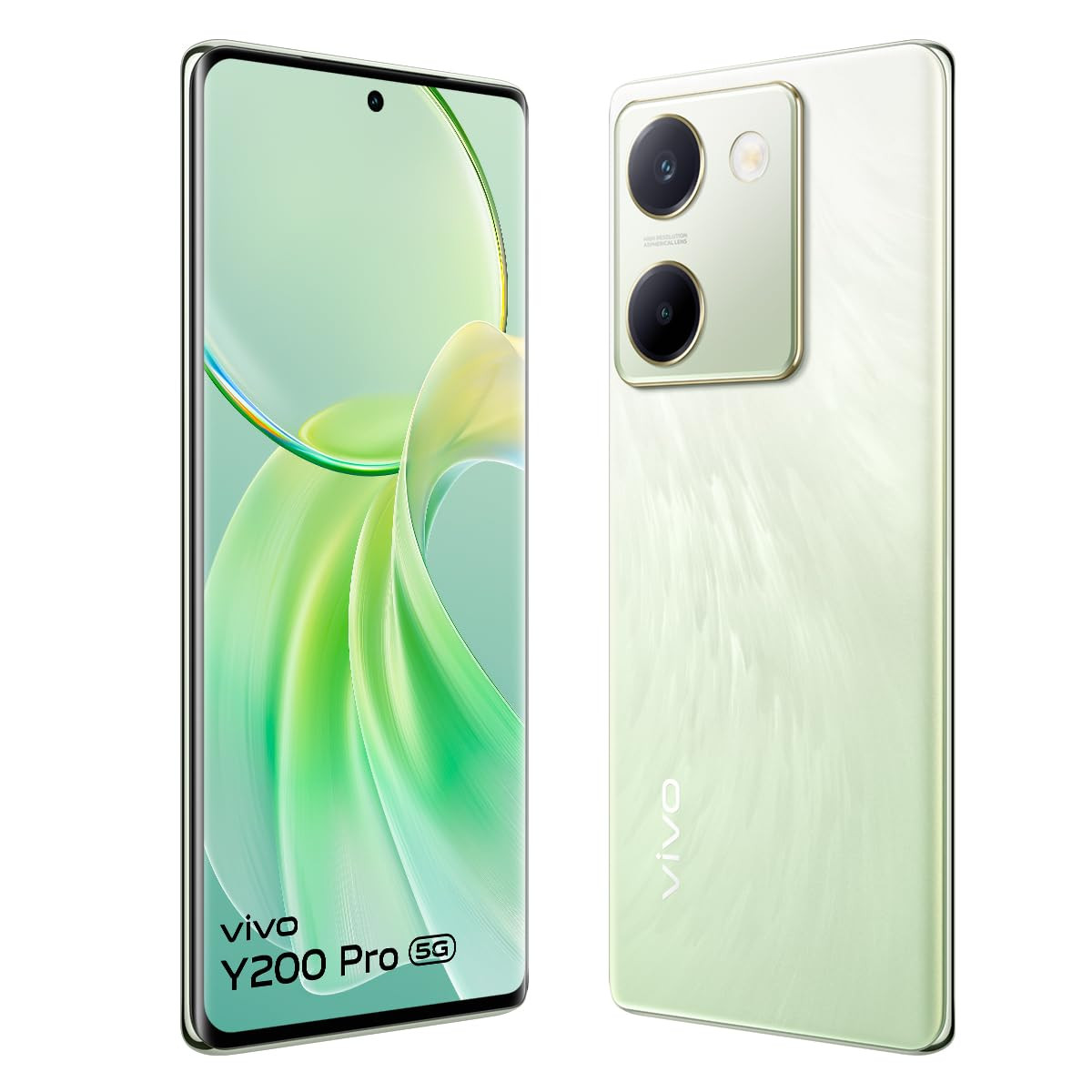 vivo Y200 Pro 5G Silk Green 8GB RAM 128GB Storage with No Cost EMIAdditional Exchange Offers  3D Curved AMOLED Display