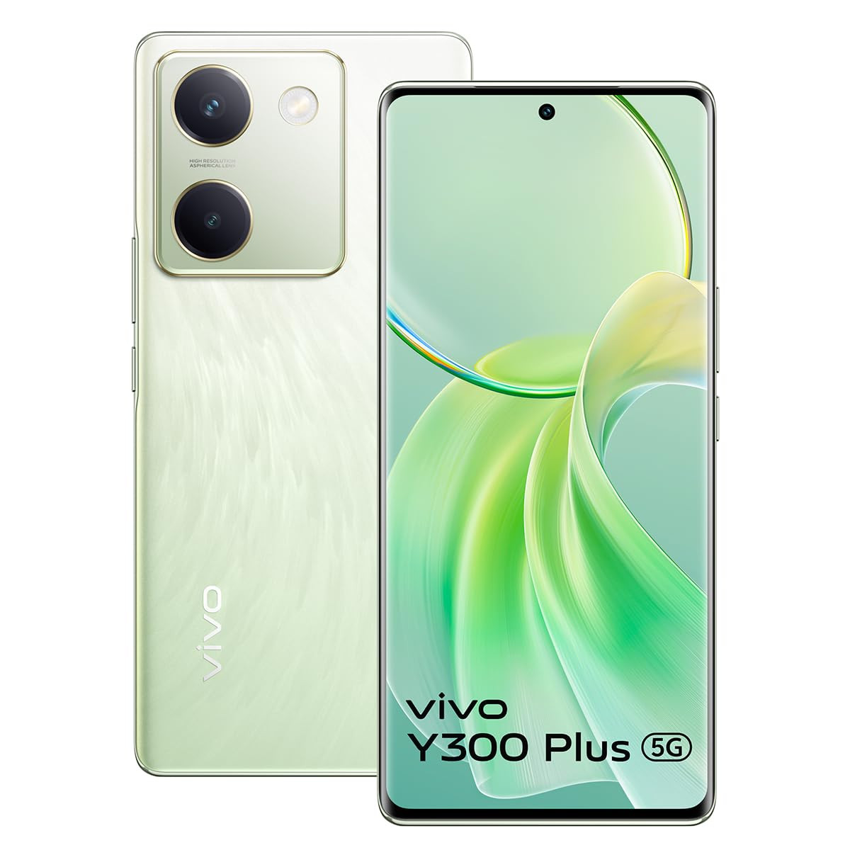 Vivo Y300 Plus 5G Silk Green 8GB RAM 128GB Storage with No Cost EMIAdditional Exchange Offers