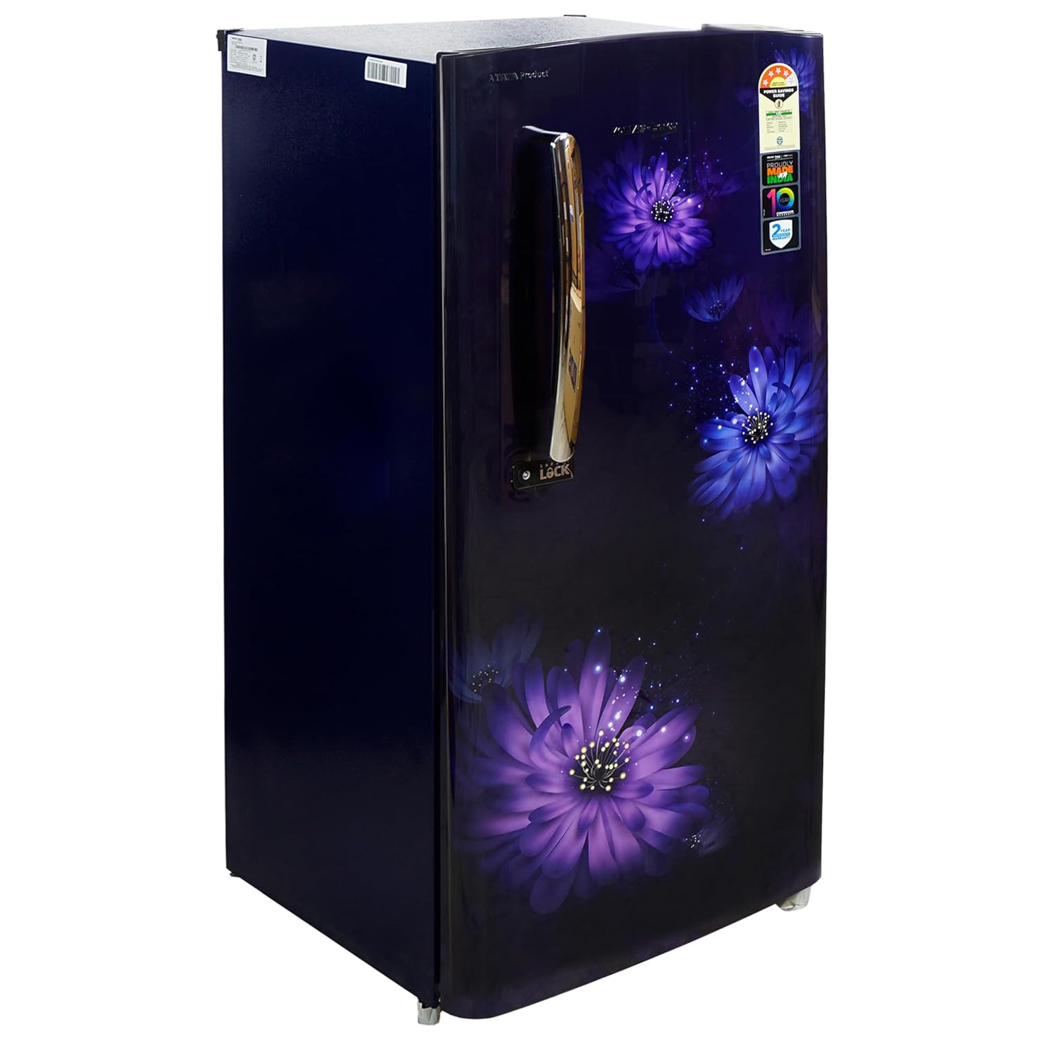 Voltas Beko 185 L 4 Star Direct Cool Single Door Refrigerator with Harvest Fresh Technology RDC220BW0DBE0MH000GD Dahlia Blue