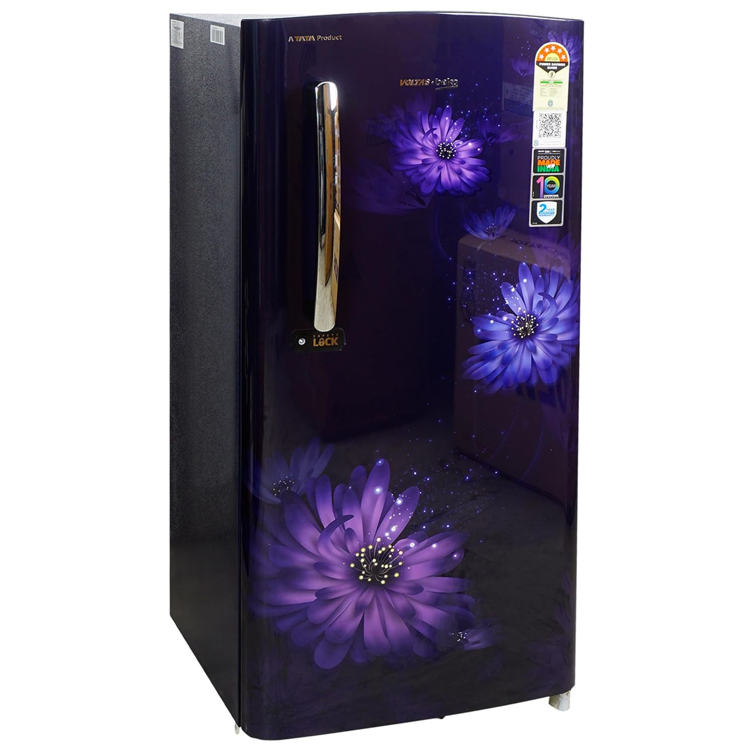 Voltas Beko 185 L 5 Star Single Door DC Refrigerator Dahlia Blue RDC220AW0DBETMH000GD