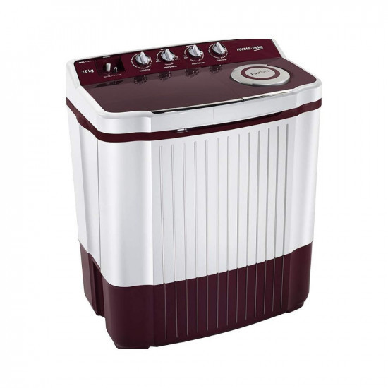 Voltas Beko 7Kg Semi Automatic Top Loading Washing Machine WTT70DLIMBurgundyArshi