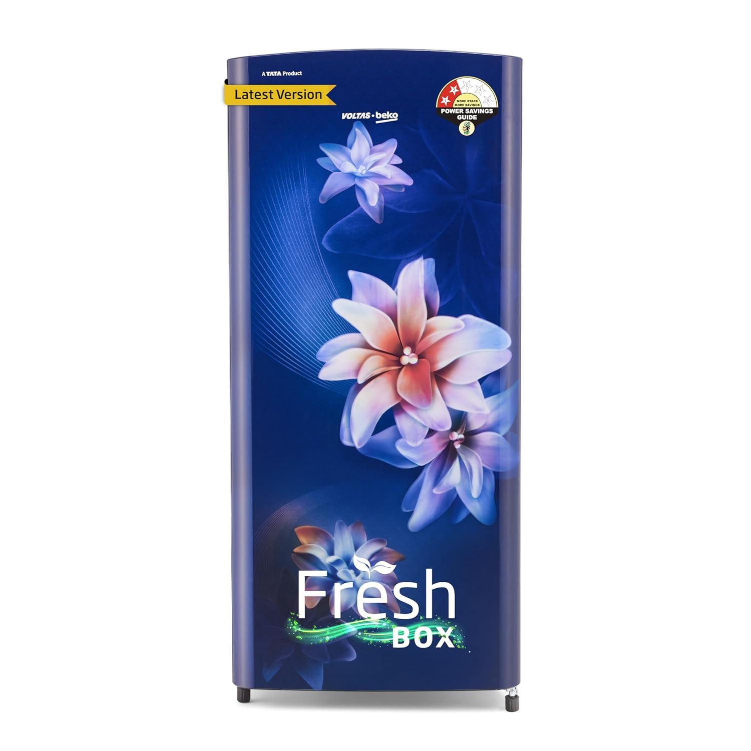 Voltas Beko A Tata Product 183 L 2 Star Direct Cool Single Door Refrigerator 2024 Model RDC215DS0WBR0M0000GO Stella Blue With Fresh Box Technology and Chiller Zone