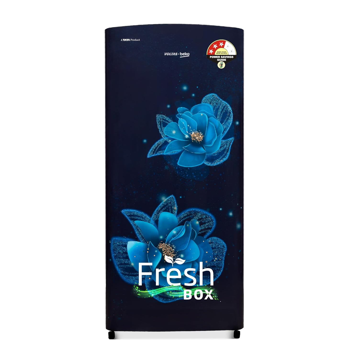 Voltas Beko A Tata Product 183 L 3 Star Direct Cool Single Door Refrigerator 2024 Model RDC215CS0BFR0M0000GO Fressia Blue With Fresh Box Technology and Chiller Zone