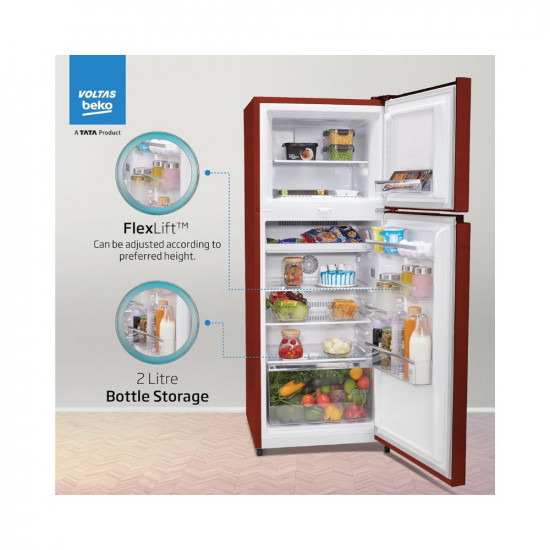 Voltas Beko A TATA Product 248 L 2 star Frost free Refrigerator with two separate cooling system RFF285DW0CWR0I0000GO Celin WineArshi