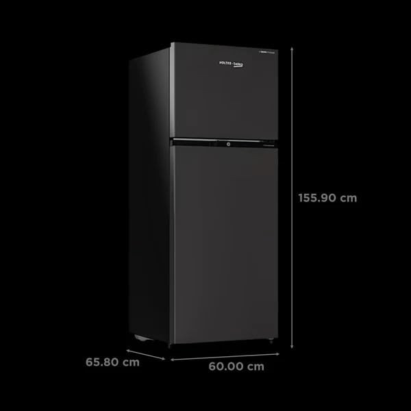 Voltas Beko RFF295DW0XBR 250 Litres 2 Star Frost Free Double Door Refrigerator Wooden Black