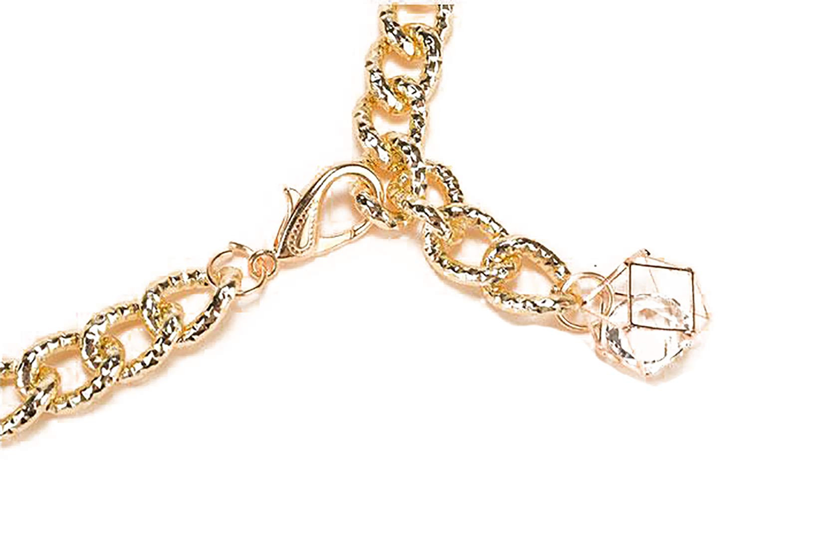 Vritraz Women and Girl Fashion Metal Stretchable Gold Plated Belly Chain  Waist Belt Jewellery kamarband Waistband