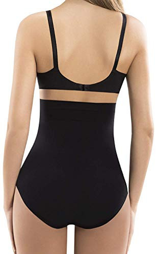 Wearslim® Slim Control High Waist Slimming Shapewear Panty, Tummy with Butt  Tucker Body Shaper - Black (L/XL)