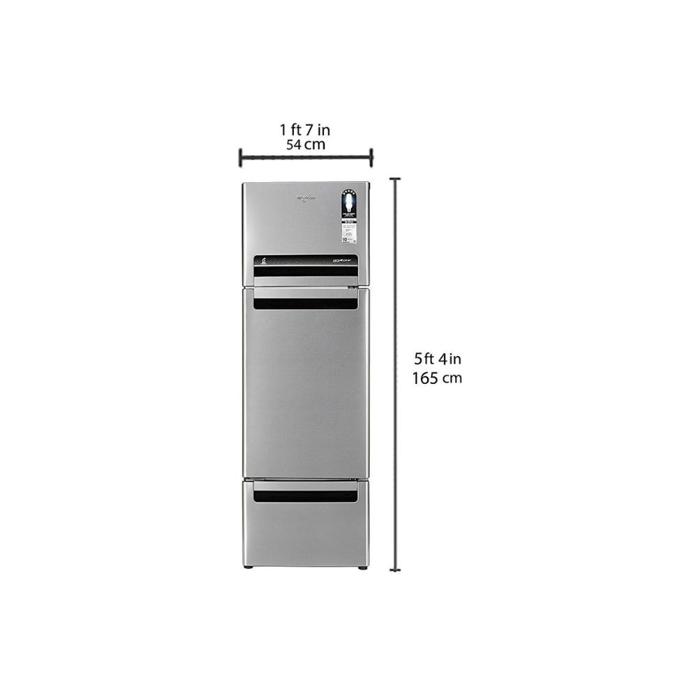 Whirlpool 260 L 5 Star Frost Free Multi-Door Refrigerator FP 283D PROTTON ROY ALPHA STEEL N Alpha Steel