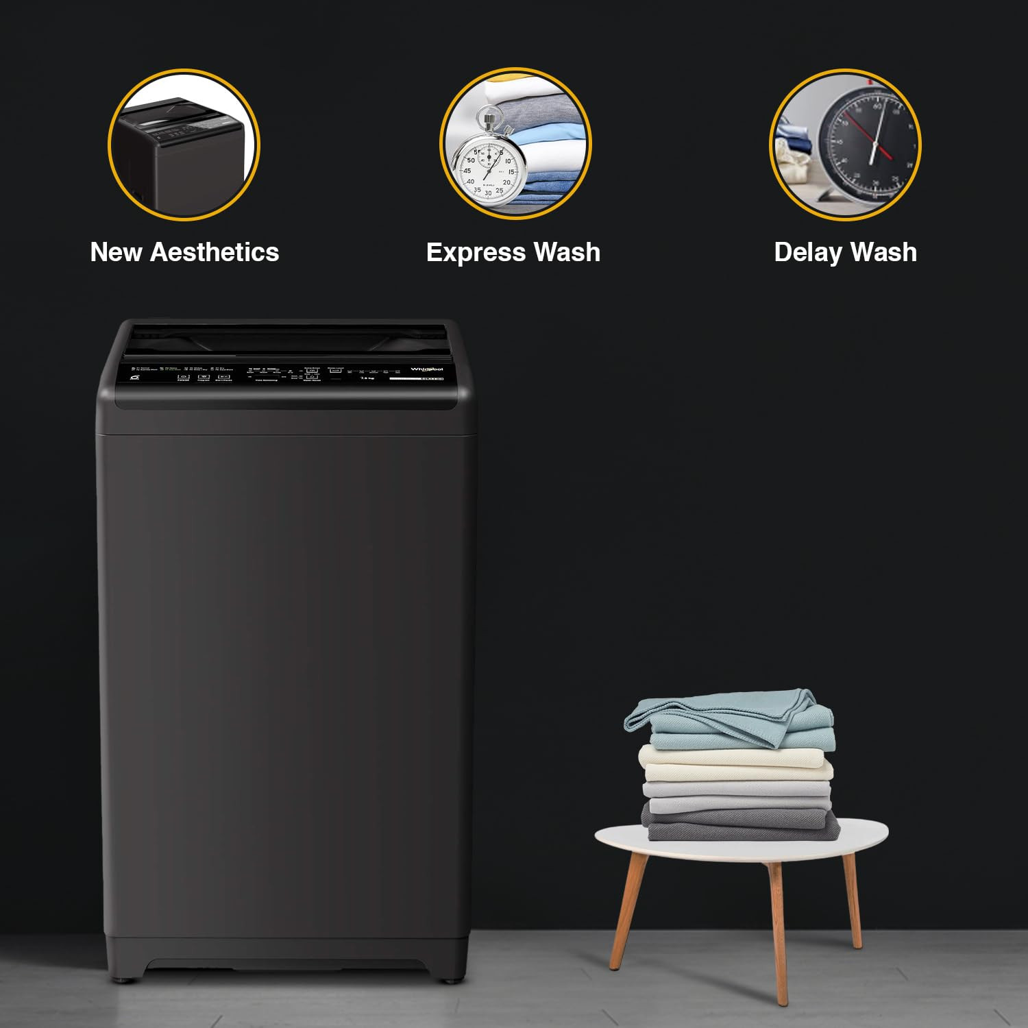 Whirlpool 7 Kg 5 Star Royal Fully-Automatic Top Loading Washing Machine WHITEMAGIC ROYAL 70 GENX Grey Hard Water Wash ZPF Technology