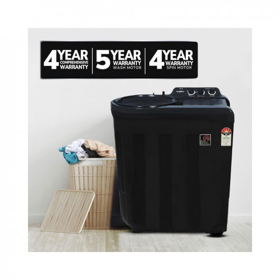 Whirlpool 75 Kg 5 Star Ace Supreme Semi-Automatic Top Loading Washing Machine ACE 75 SUPREME Grey Dazzle Fast DryingArshi