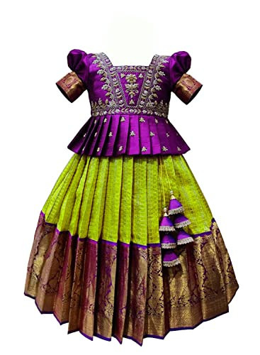 Plane Cotton Kids Lehenga Choli, Size: 6 Month-5 Year at Rs 191/piece in  Jaipur