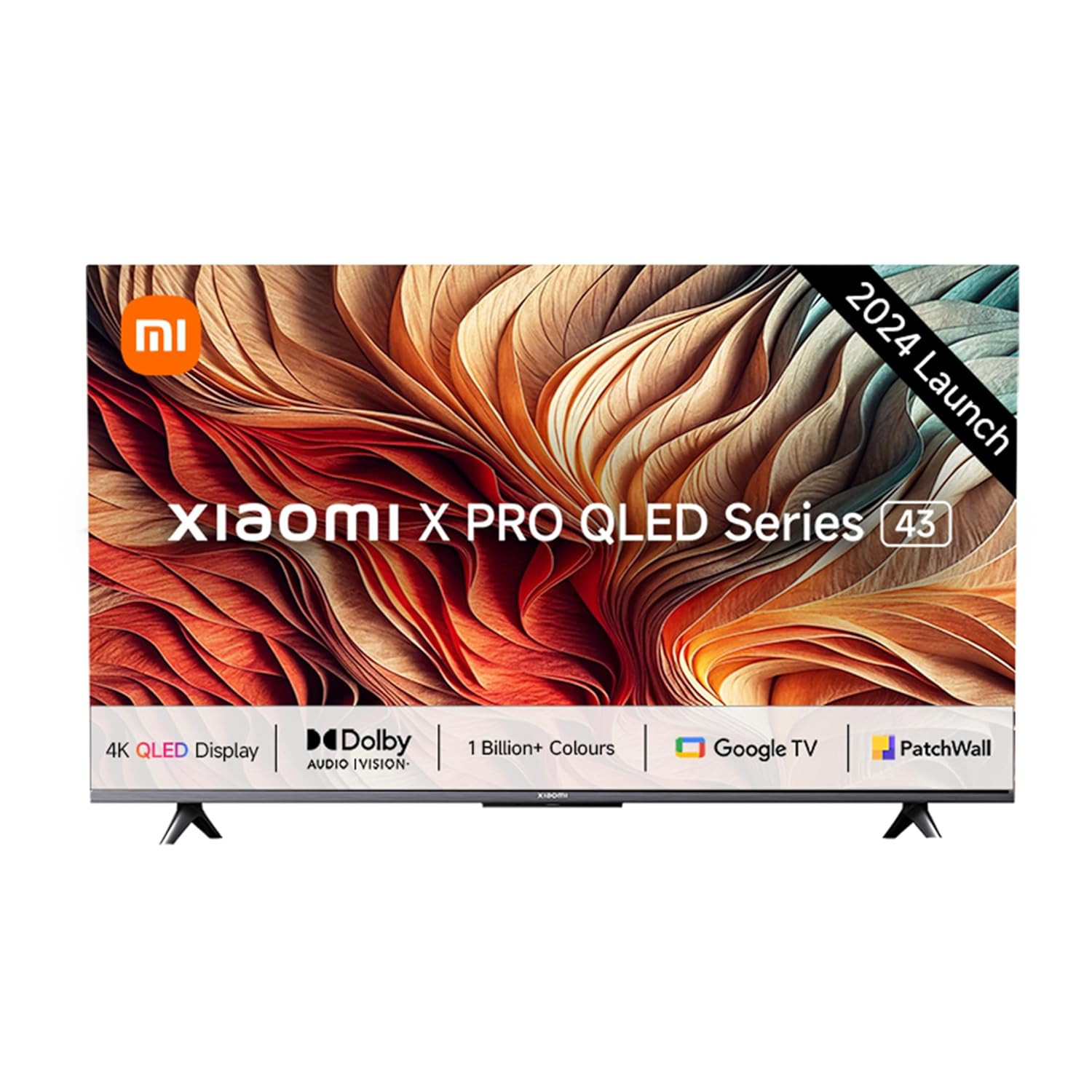 Xiaomi 108 cm 43 inches X Pro QLED Series Smart Google TV L43MA-SIN Black