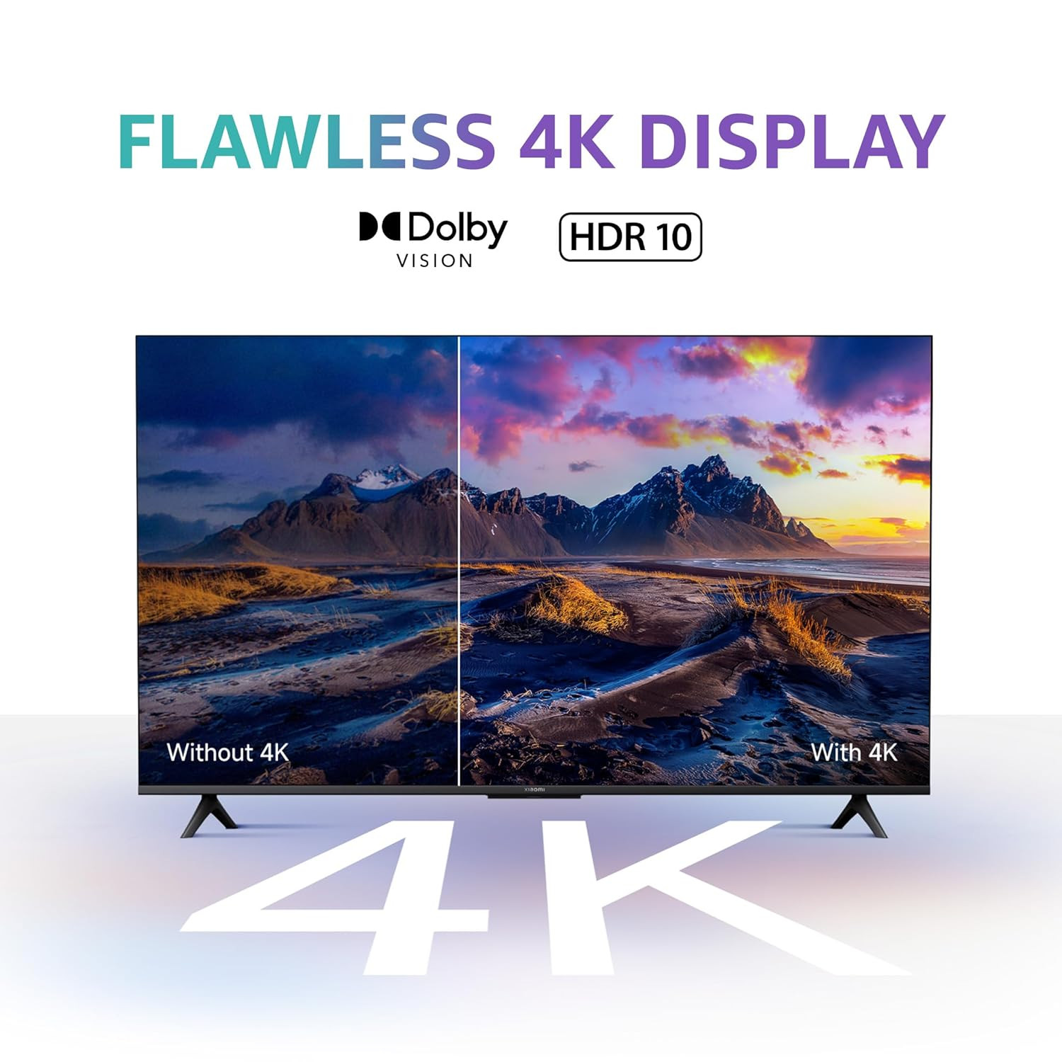 Xiaomi 108 cm 43 inches X Series 4K LED Smart Google TV L43MA-AUIN Black