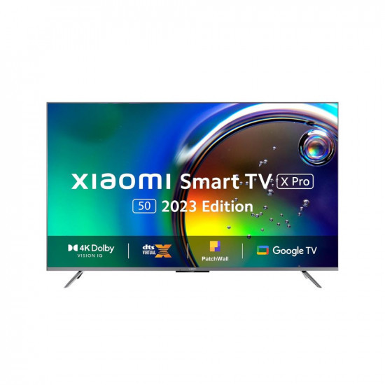 Xiaomi 125 cm 50 inches X Pro 4K Dolby Vision IQ Series Smart Google TV L50M8-5XIN Black