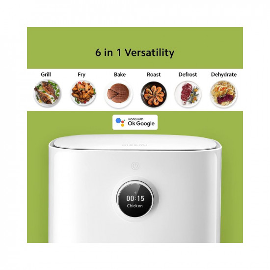 Xiaomi Smart Air Fryer for 4-5 People, 90% Less Fat l 1500W Fast Cooking