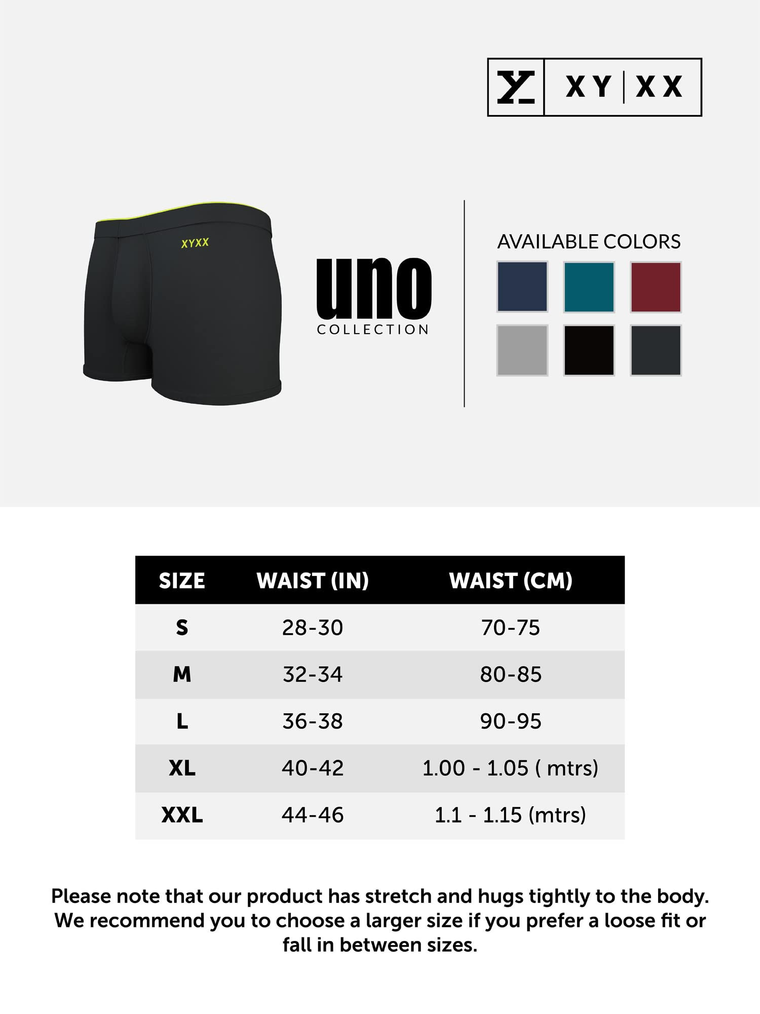 XYXX Men's Underwear Uno IntelliSoft Antimicrobial Micro Modal Trunk Pack  of 2 (Dress Blue ; Black; M)