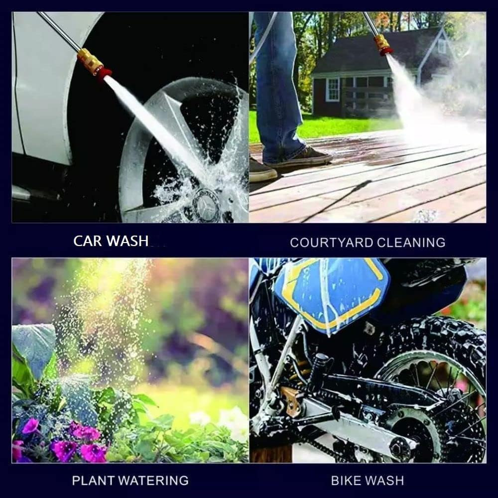 YOGIMOONI High Pressure Car Washer Cordless 48V Powerful Washer Gun with Rechargeable Battery  Multi Cleaning Works Like Car  Bike Washing Gardening  Home Cleaning Works 35 x 26 x 11 cm