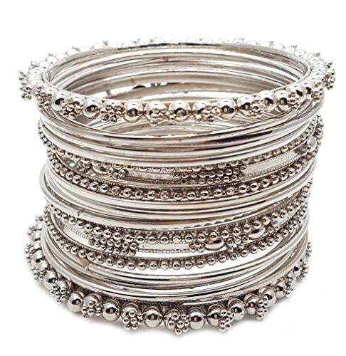 YouBella Set of 10 Gold-Plated Bangles - Absolutely Desi