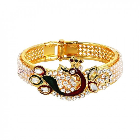 Buy YouBella Jewellery Gold-Plated Bracelet - Set of 4 Online At Best Price  @ Tata CLiQ