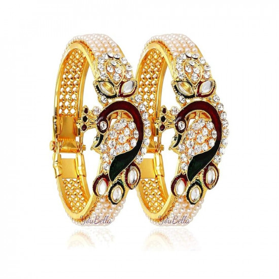 Buy YouBella Stylish Party Wear Jewellery Gold-Plated Cuff Bracelet Online  At Best Price @ Tata CLiQ