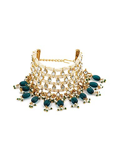 Buy Zaveri Pearls Green Bead Drops Fusion Bracelet Online At Best Price @  Tata CLiQ