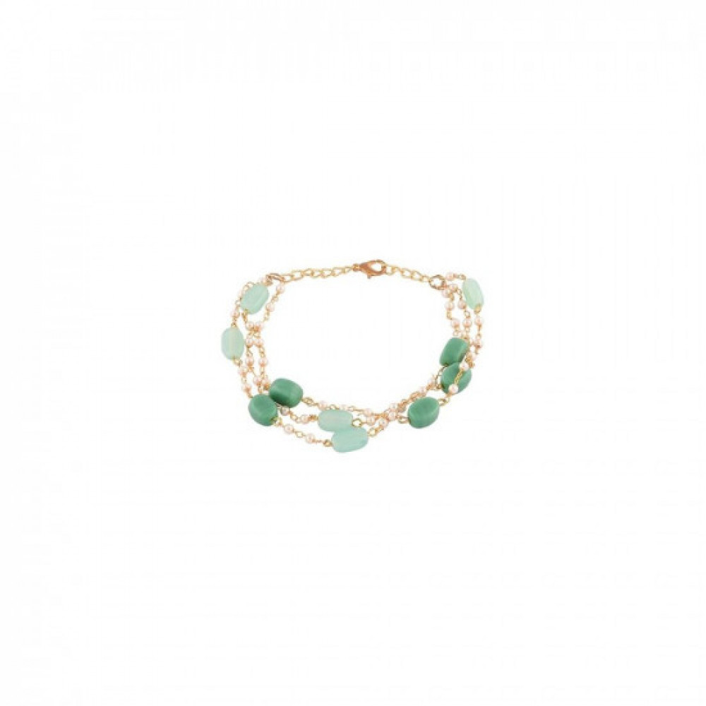 Buy Zaveri Pearls Gold Plated Double Layered Wraparound Bracelet - Bracelet  for Women 25976972 | Myntra
