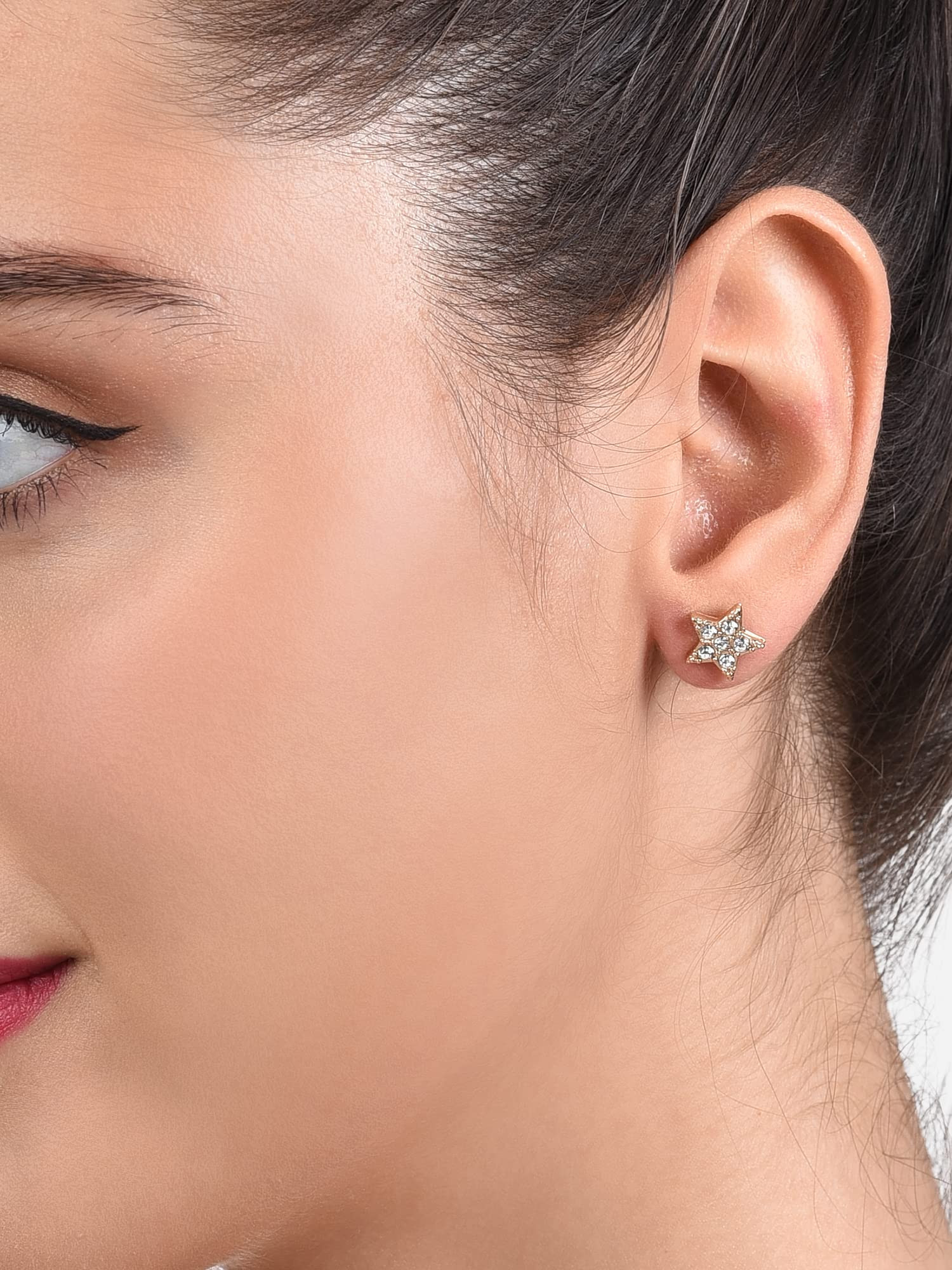 Flipkart.com - Buy ZAVERI PEARLS Grey & Pink Meenakari Circular Cluster  Pearl Ethnic Stud Earring Pearl Stone Stud Earring Online at Best Prices in  India