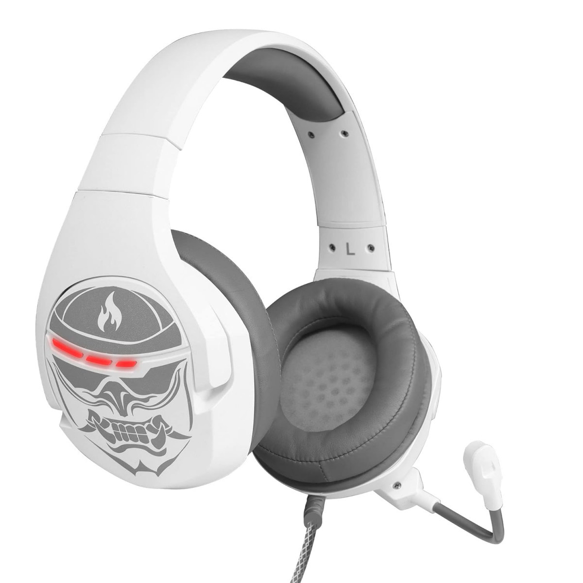ZEBRONICS Crusher USB Gaming Wired Over Ear Headphone with Advanced Software White