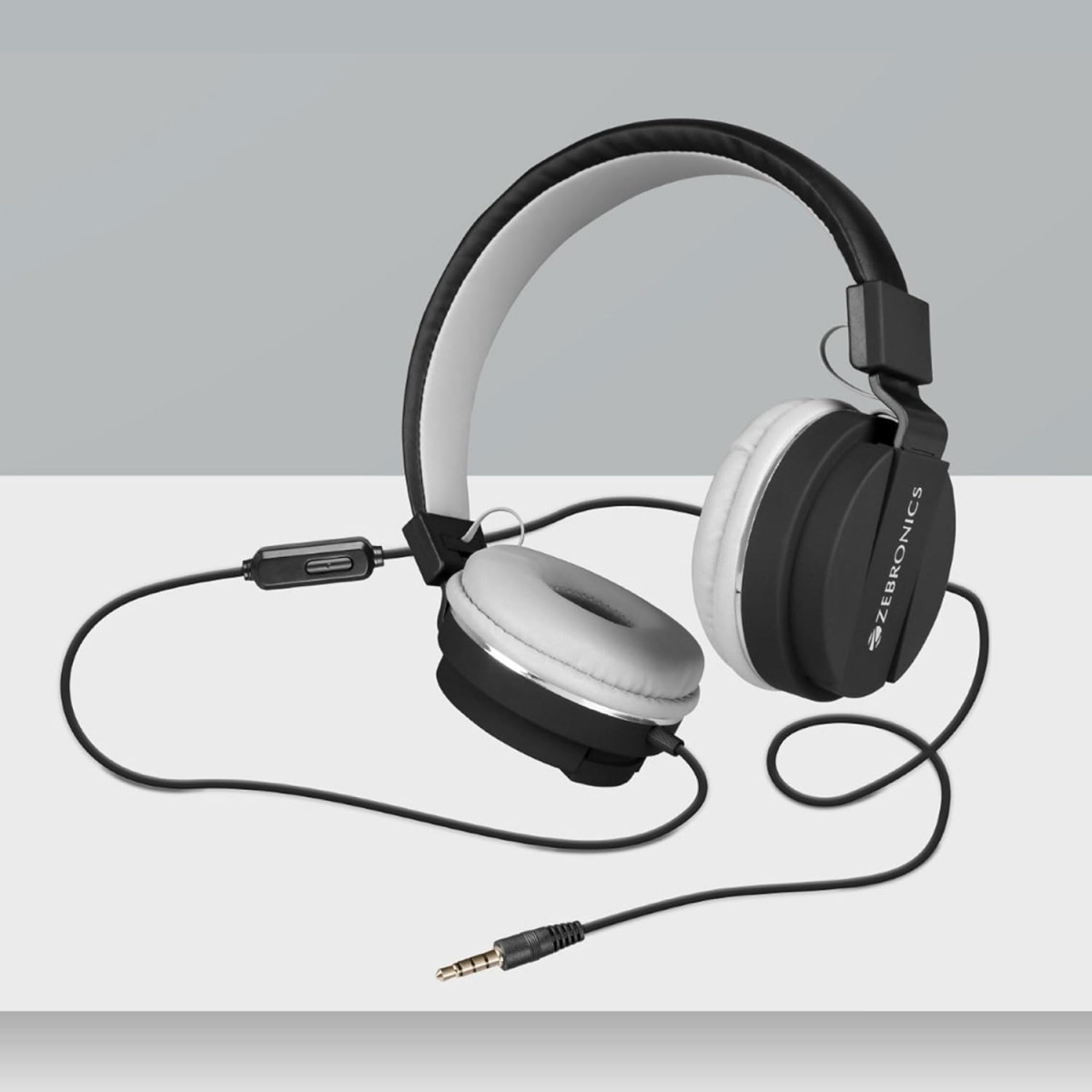 Zebronics Zeb-Storm Wired On Ear Headphone with 35mm Jack Black