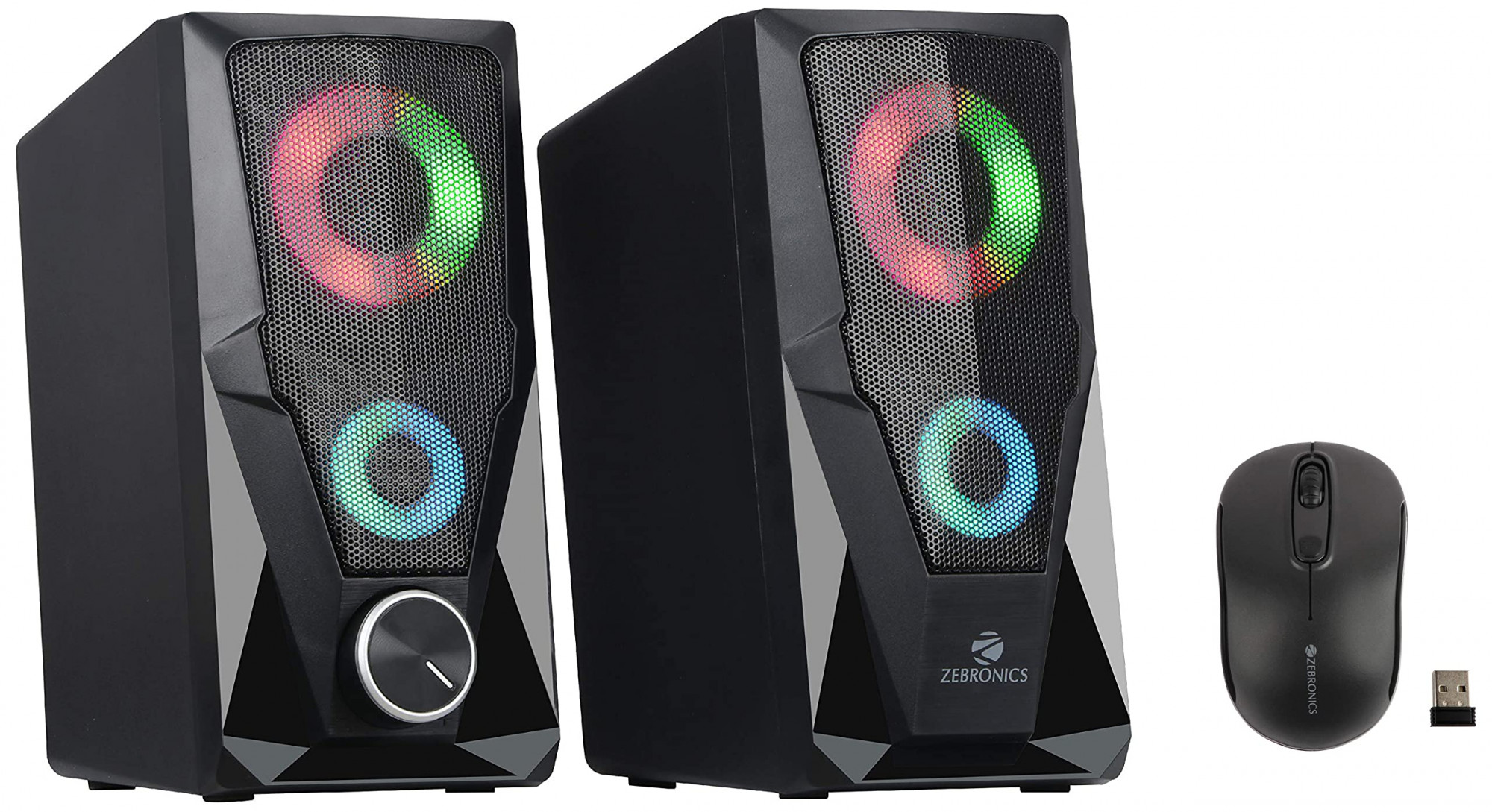 Zebronics Zeb-Warrior 2.0 Multimedia Speaker With Aux Connectivity,USB ...